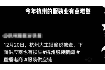 爆料！帶貨一姐薇婭涼了，紡服市場(chǎng)連鎖反應(yīng)，中小企業(yè)處境或?qū)⒏永щy